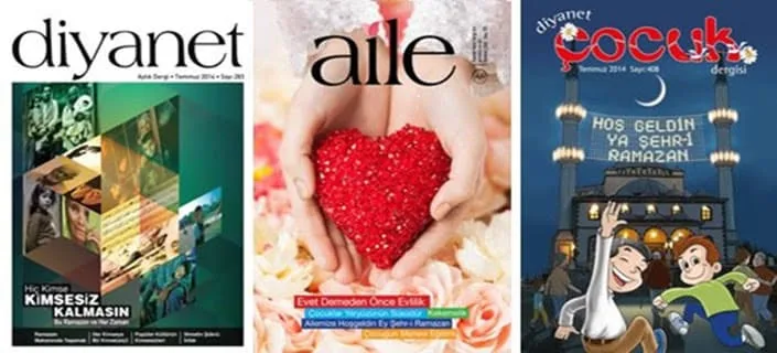 Abonnements aux revues de la Diyanet pour 2019